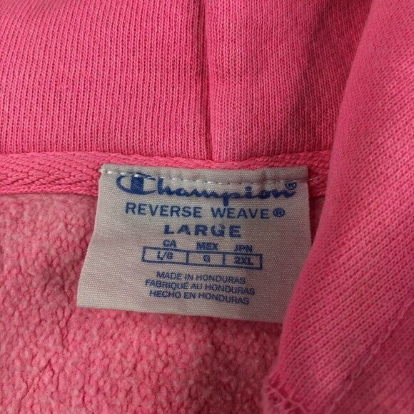Champion Reverse Weave Hot Pink Boston Logo Sweatshirt Hoodie - Picture 3 of 8